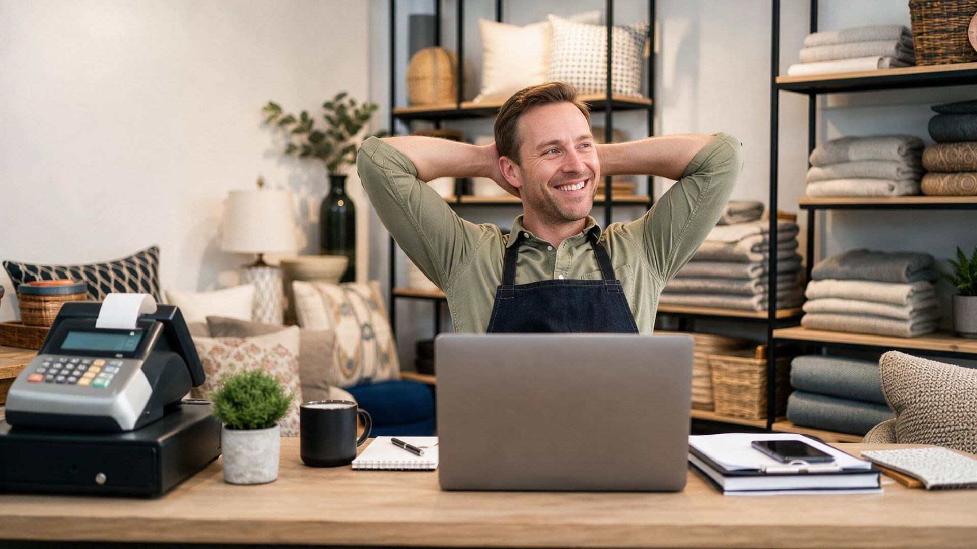 Outsourced bookkeeper helping a business owner manage their bookkeeping